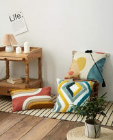 Colorful Tufted Pillow Covers